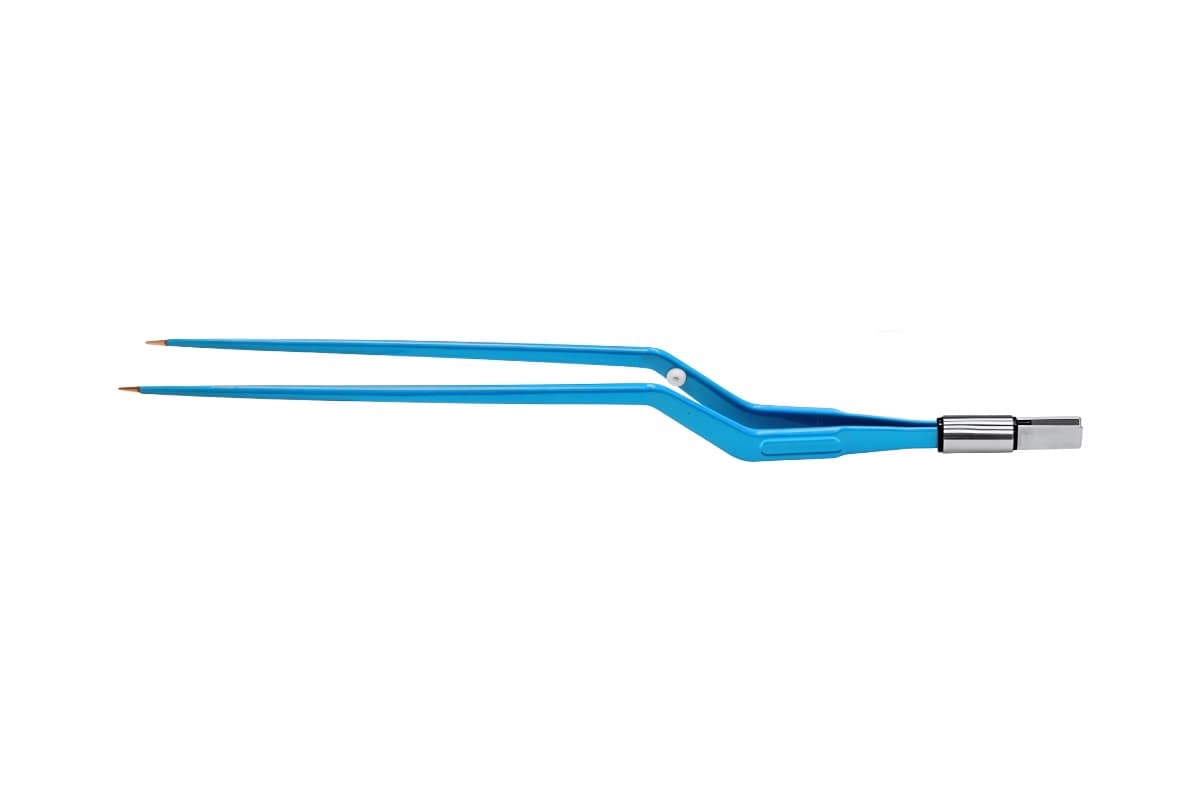 Биполярный пинцет EM261-1CE, антипригарный CLEANTips, байонетный, прямой, 230 мм